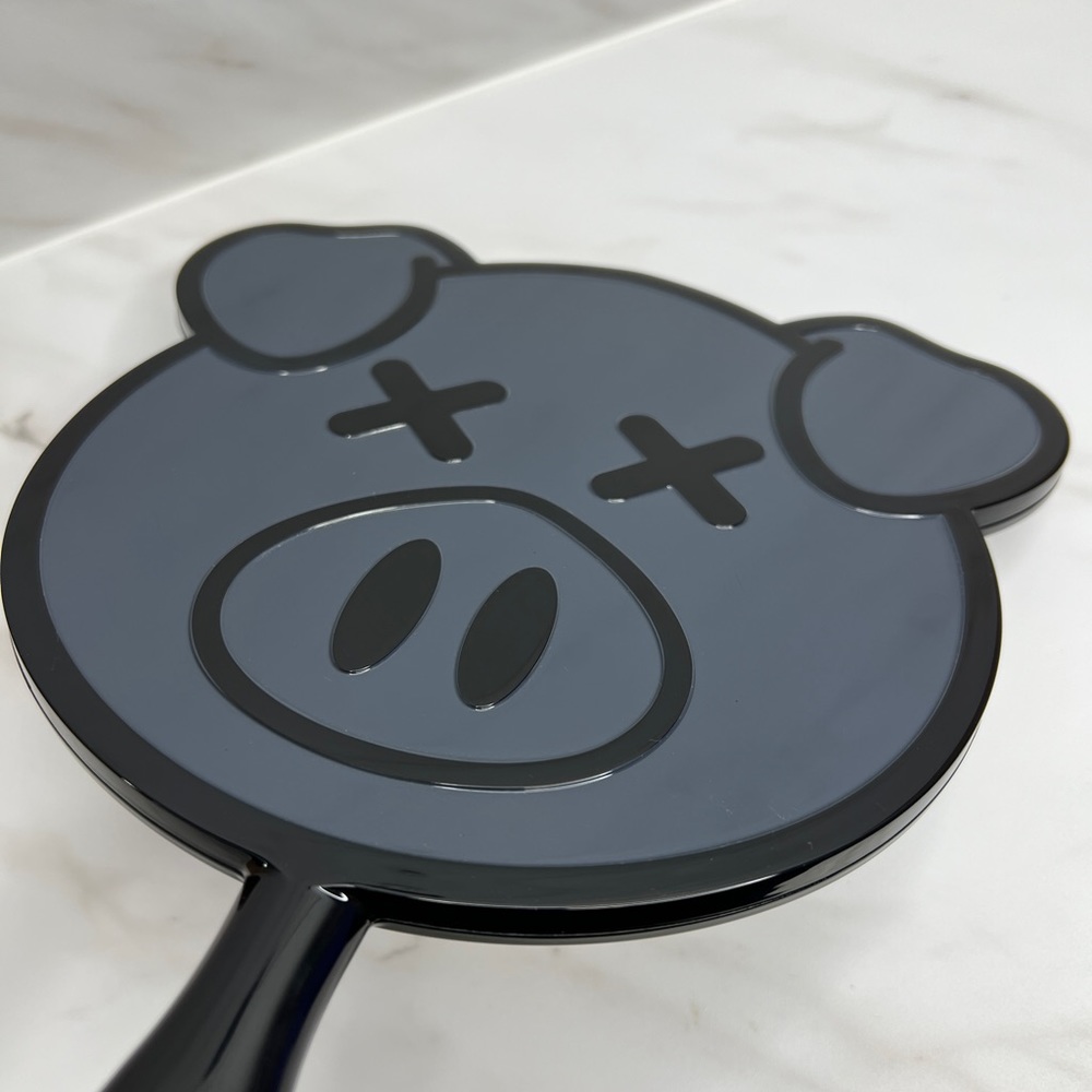 Black Pig Hand Mirror
